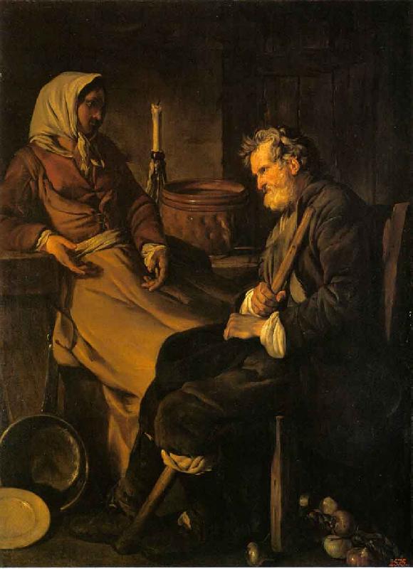 Jean-Baptiste marie pierre Old Man in the Kitchen oil painting image